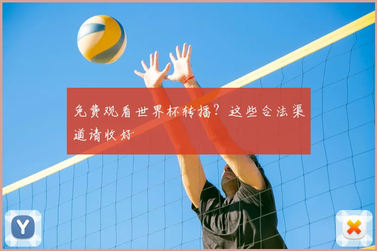 免费观看世界杯转播?这些合法渠道请收好